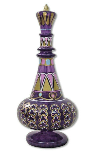LJ463 Hand Painted MouthBlown Glass Reunion Purple Mulberry Jeannie Ge –  click2Egypt