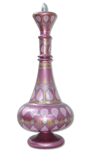 LJ520 Hand Painted Mouth-Blown Glass Second Season Pink Ruby Jeannie G –  click2Egypt