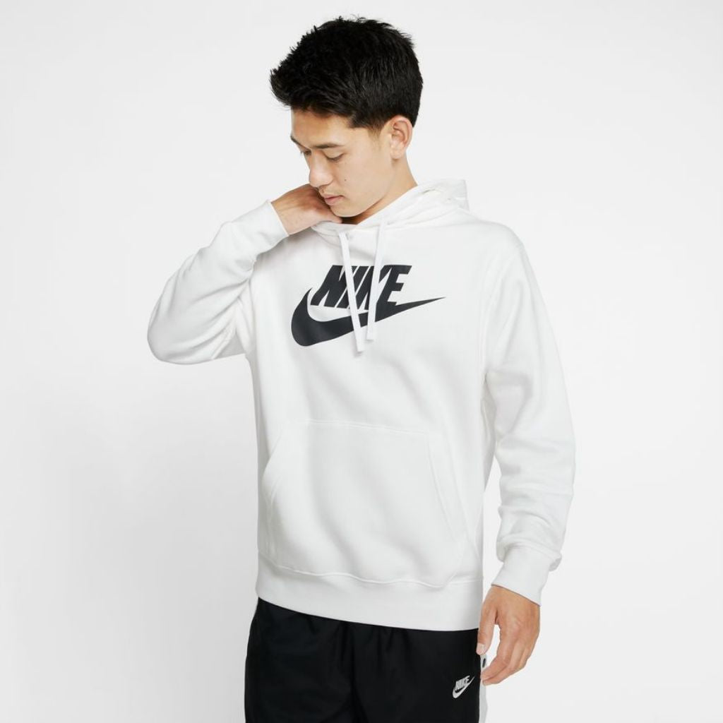 NIKE Sportswear Club Fleece Mens Pullover Hoodie - BLACK