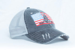Don't Tread & American Flag Unstructured Trucker Hat