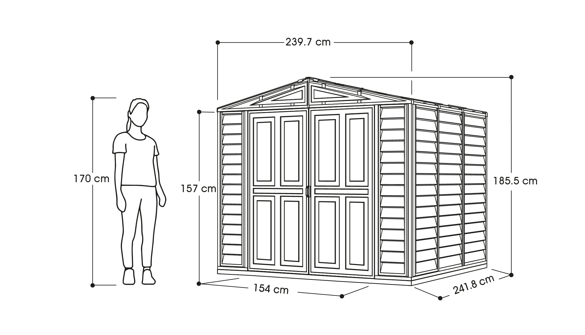 DuraMate 8x8 Storage Shed