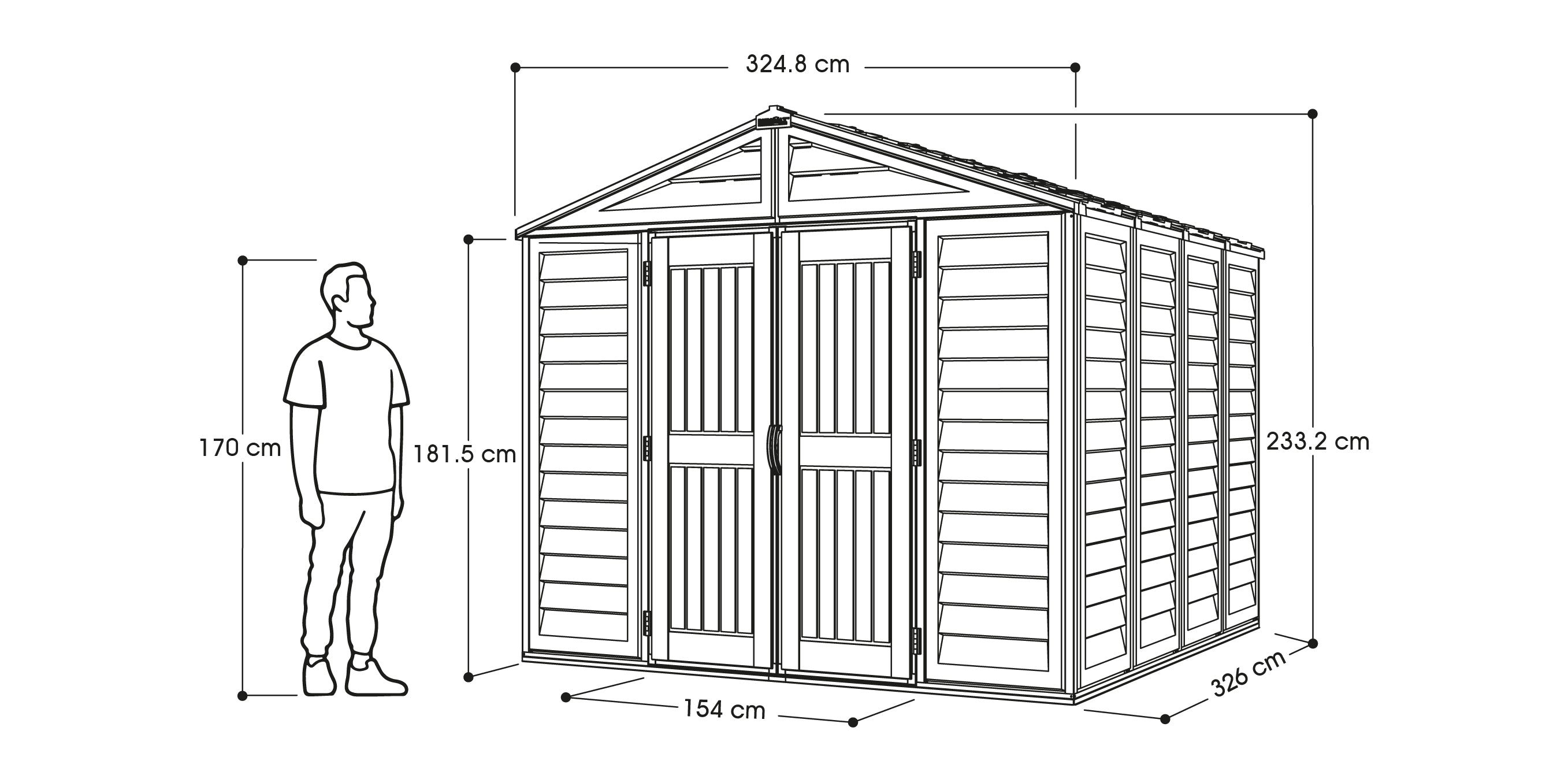 WoodBridge 10.5x10.5 Shed