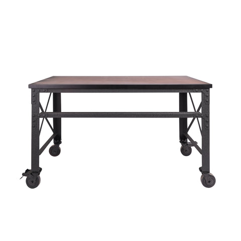 industrial rolling desk