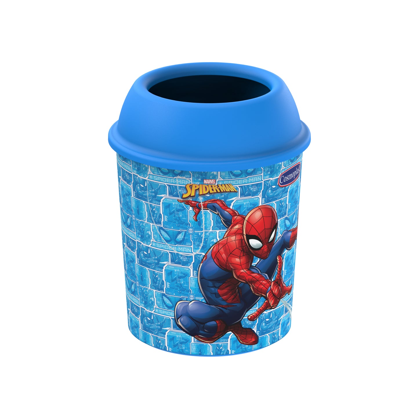 Cosmoplast Marvel Spider-Man Round Dust Bin 10 Liters – Cosmoplast UAE