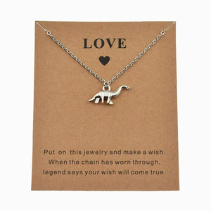I Love Dinosaurs Necklace