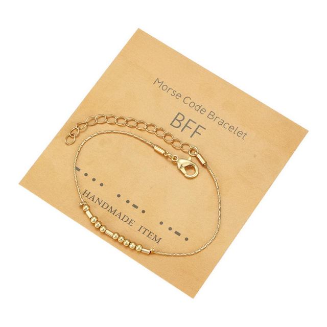 Gold Plated Morse Code Bracelets