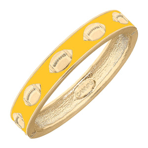 Canvas Style- Yellow Football Bangle - Kirtley and Company Boutique