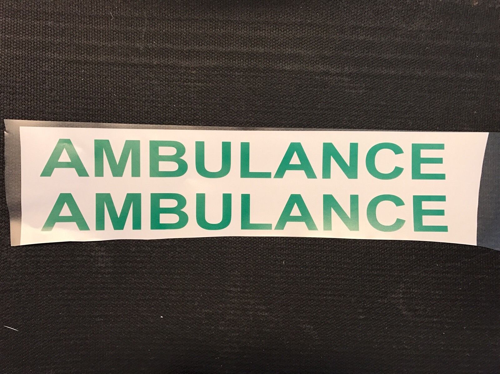 Sticker - AMBULANCE Text Only Decals 525mm – Safe Response UK