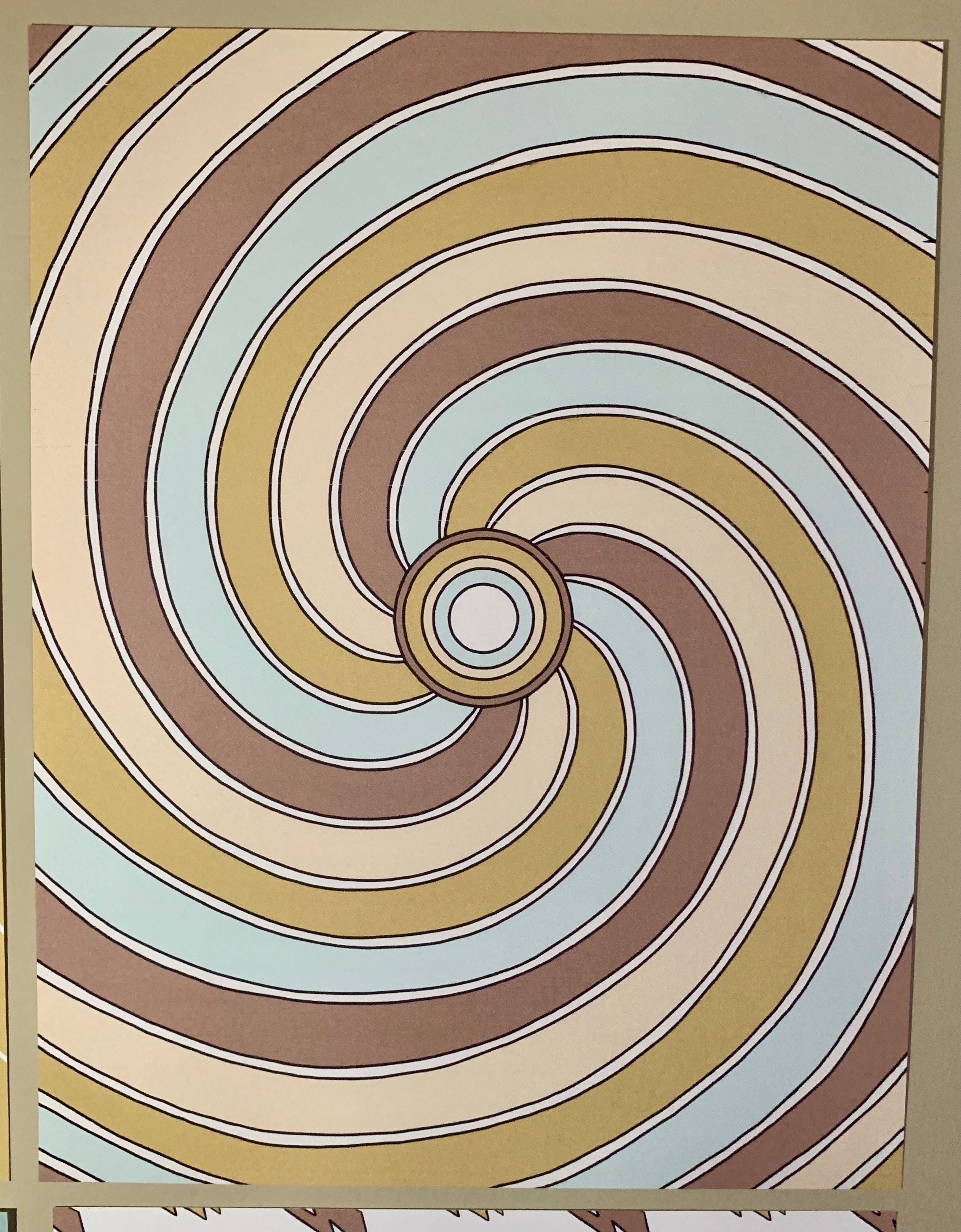 Earthy Elements Spiral Print