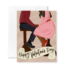 Black couple valentine's day card