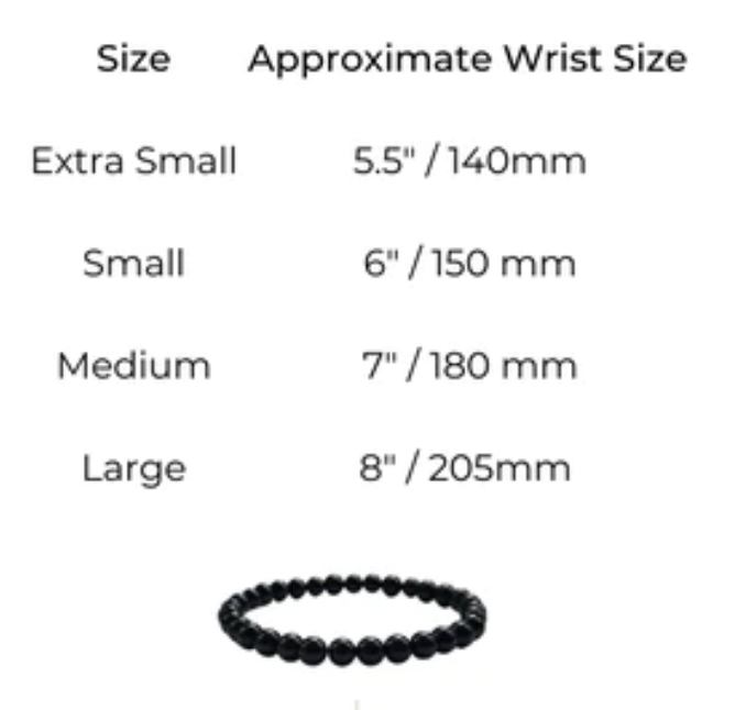 Bracelet Size Chart | Magnetic Jewellery | Gauss Therapy
