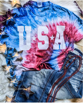 Tie Dye USA Tee