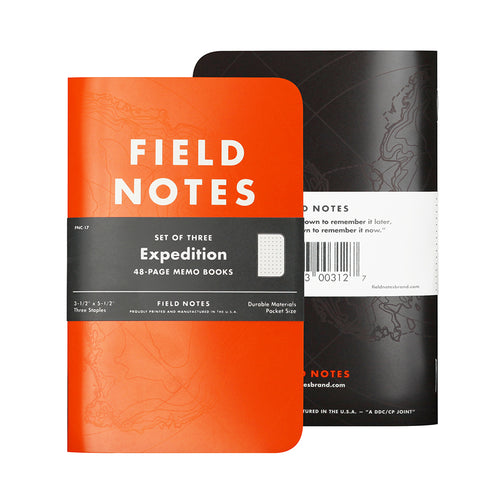 Field Notes: Original Kraft 3-Pack - Ruled Paper Memo Books - Lined 48 Page  Pocket Notebooks - 3.5 x 5.5