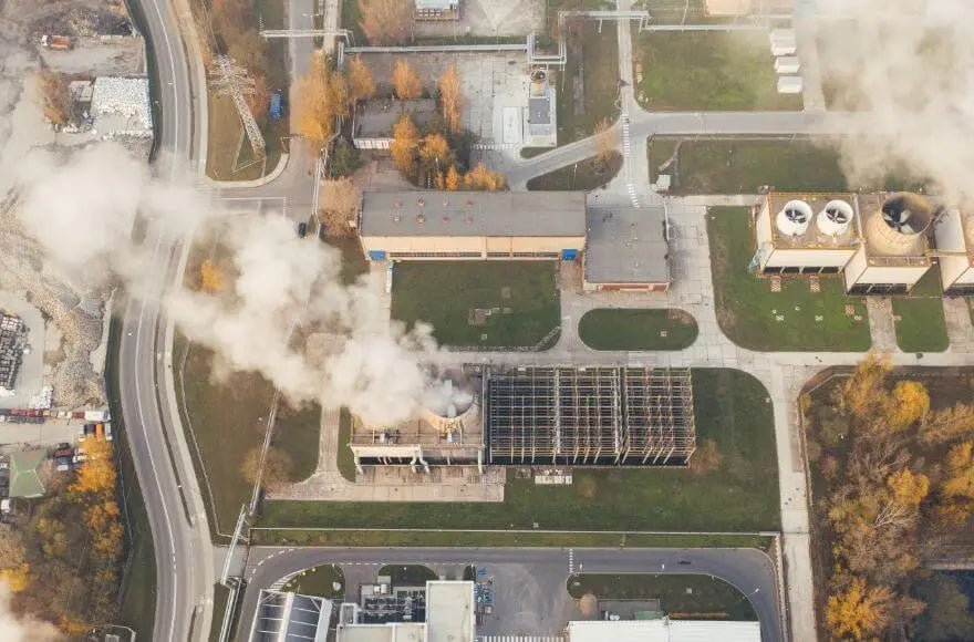 White Smoke Coming Out from a Building