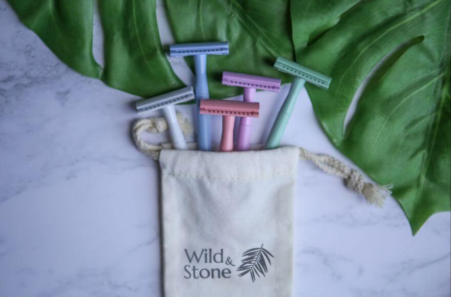 Wild & Stone safety razors in a carry bag