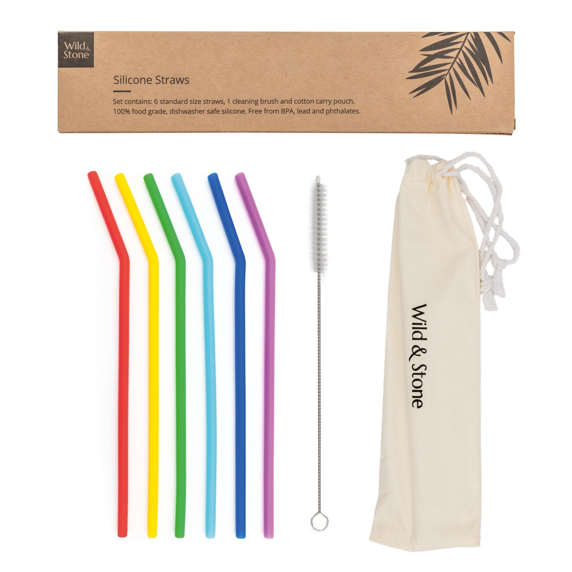 Reusable Bamboo Straws Biodegradable Drinking – 14 Pack Sizes 8.5 inch 7.1  inch and 5.1 inch Eco-Friendly Storage Pouch and Cleaning Brush