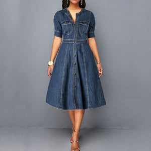 jeans frock ladies