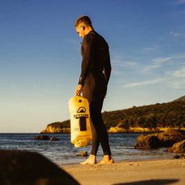 Waterproof Smartphone Case by RESTUBE at the beach 