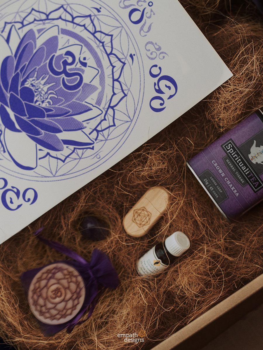 lotus crown chakra meditation kit