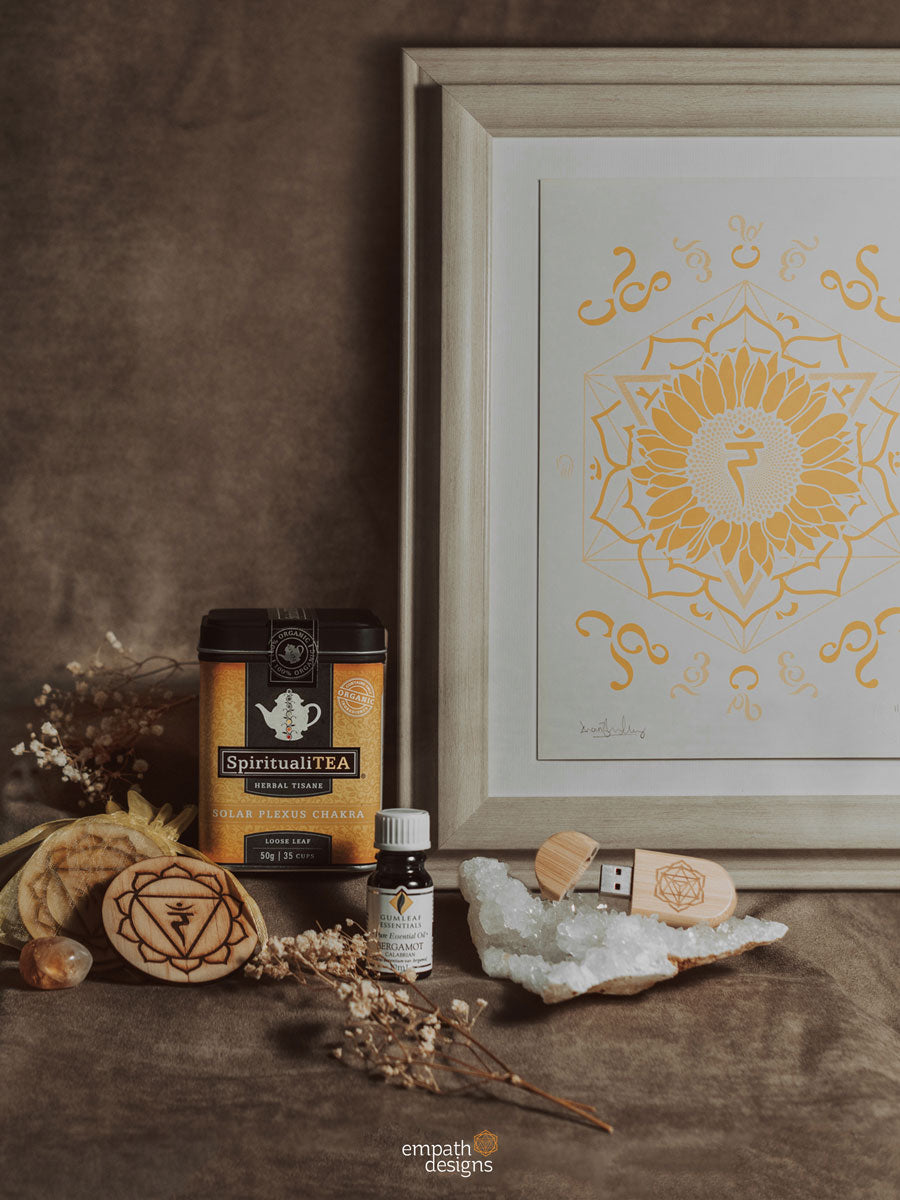 Pansy Third Eye Chakra - Intuition Meditation Art Kit / Gift Set - Empath  Designs