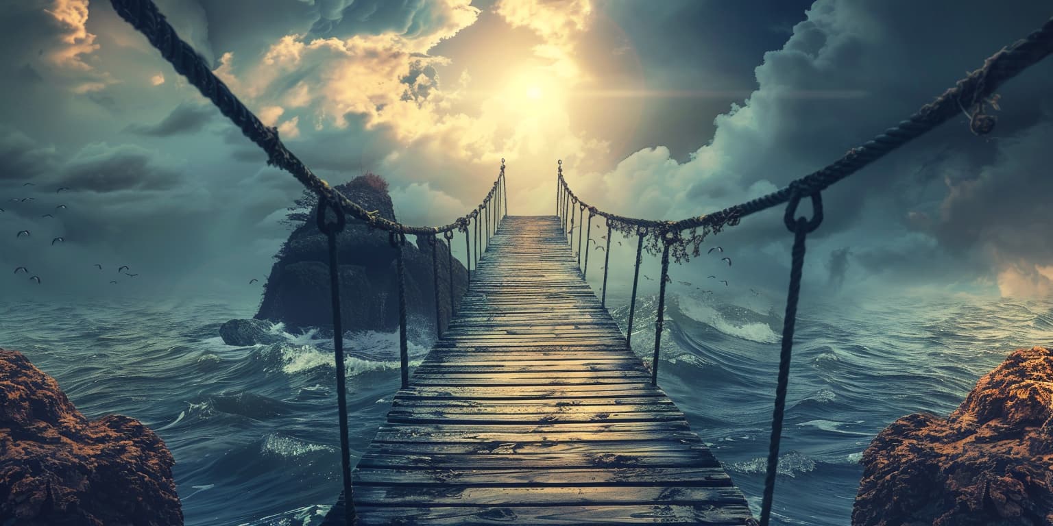 "Hope is the bridge that connects our current struggles to future triumphs." Use hope as your anchor to persevere through any storm and reach the other side.