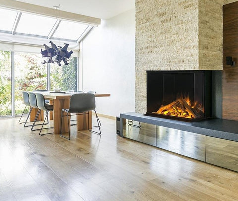 corner electric fireplace