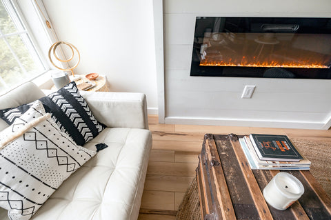 Electric fireplace installation