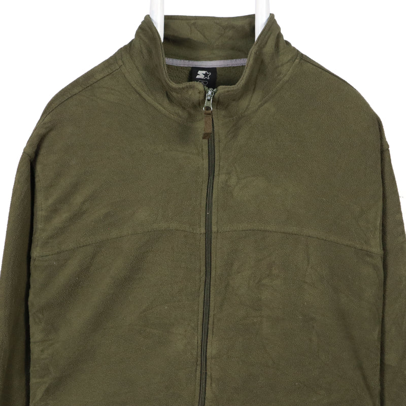 Starter 90's Full Zip Up Fleece Jumper XLarge Green