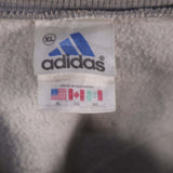 Adidas 90's Spellout Logo Crewneck Sweatshirt XLarge Grey