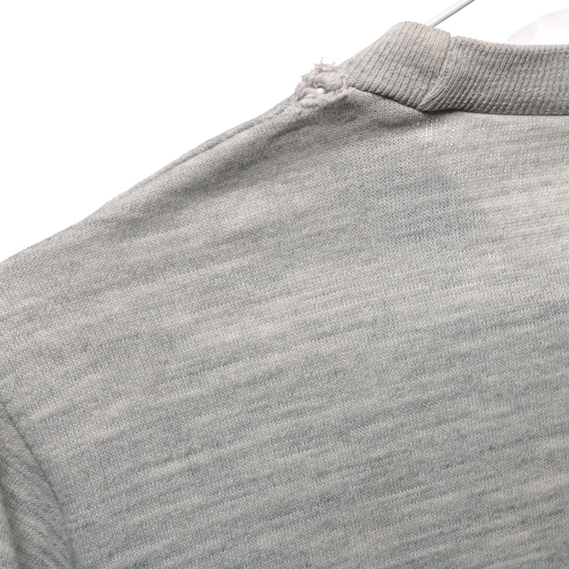 Adidas -  Grey Embroidered Crewneck Sweatshirt - XSmall