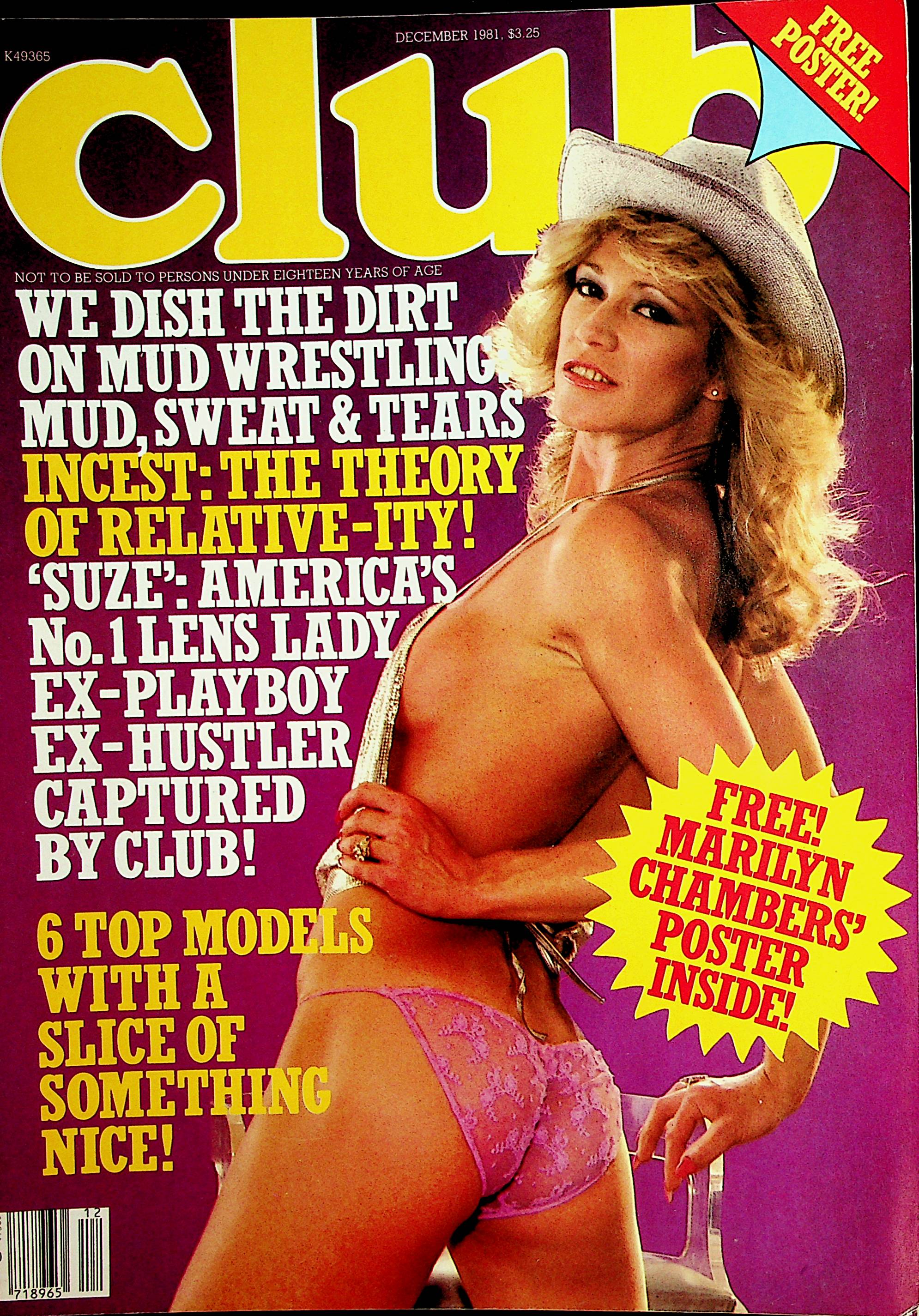 Club Busty Magazine Marilyn Chambers / Mud Wrestling December 1981 picture