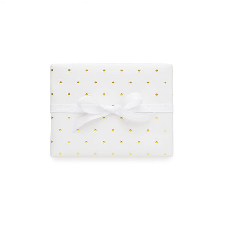 Gold Swiss Dot Wrapping Paper