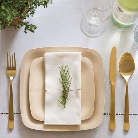 Disposable Bamboo Plates