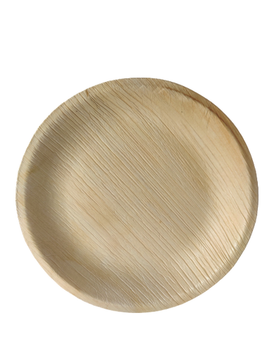 ECODECO 50 Heart Palm Leaf Compostable Plates - 4 Inch
