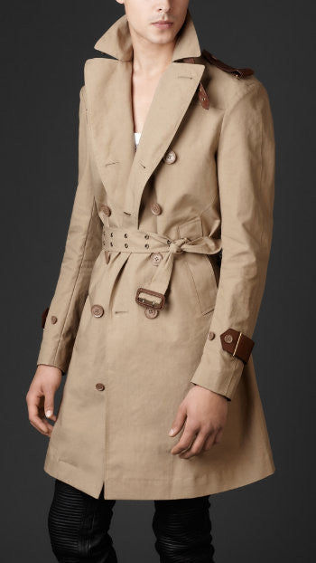 Burberry Prorsum 2011 Bonded Biker Trench with Leather and Metal ...