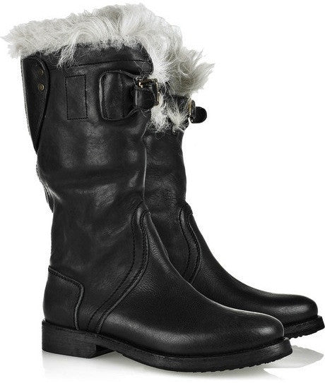 burberry fur boots