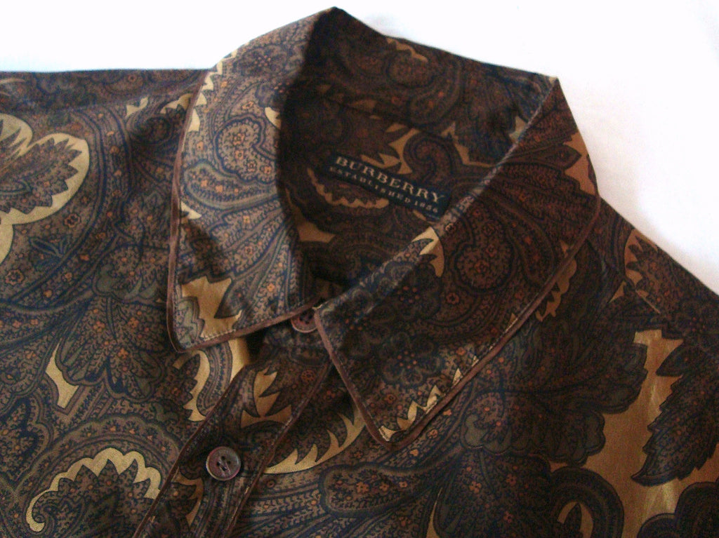 Burberry Prorsum 2008 Silk 'Cigar Paisley' Shirt in Gold/Burnt Orange –  ENDYMA