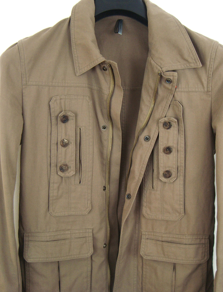 Dior Homme 2006 Vintage Twill Military Blouson with Pocket Details