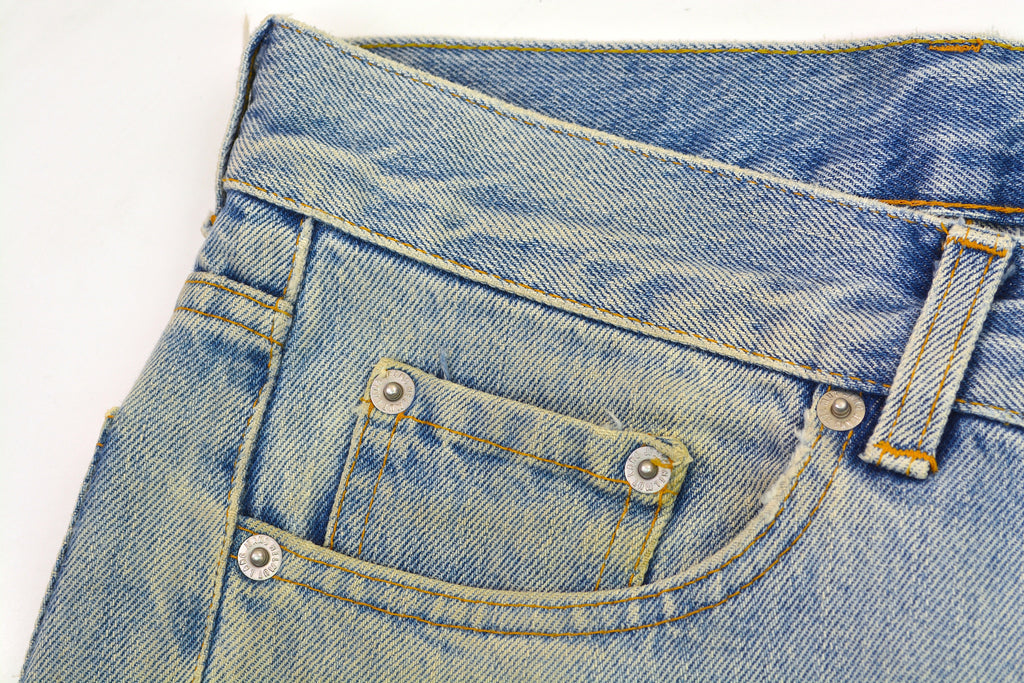 Helmut Lang 1999 Vintage Heavy Sanded Broken Denim Painter Jeans – ENDYMA