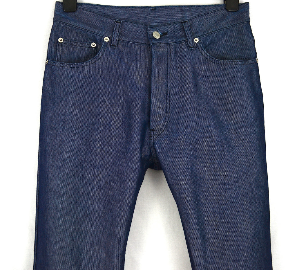 Helmut Lang 1997 Reverse Raw Polypropylene Denim Jeans – ENDYMA