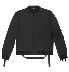 Helmut Lang 2004 Plastic-Bonded Bondage Bomber Jacket with Straps – ENDYMA