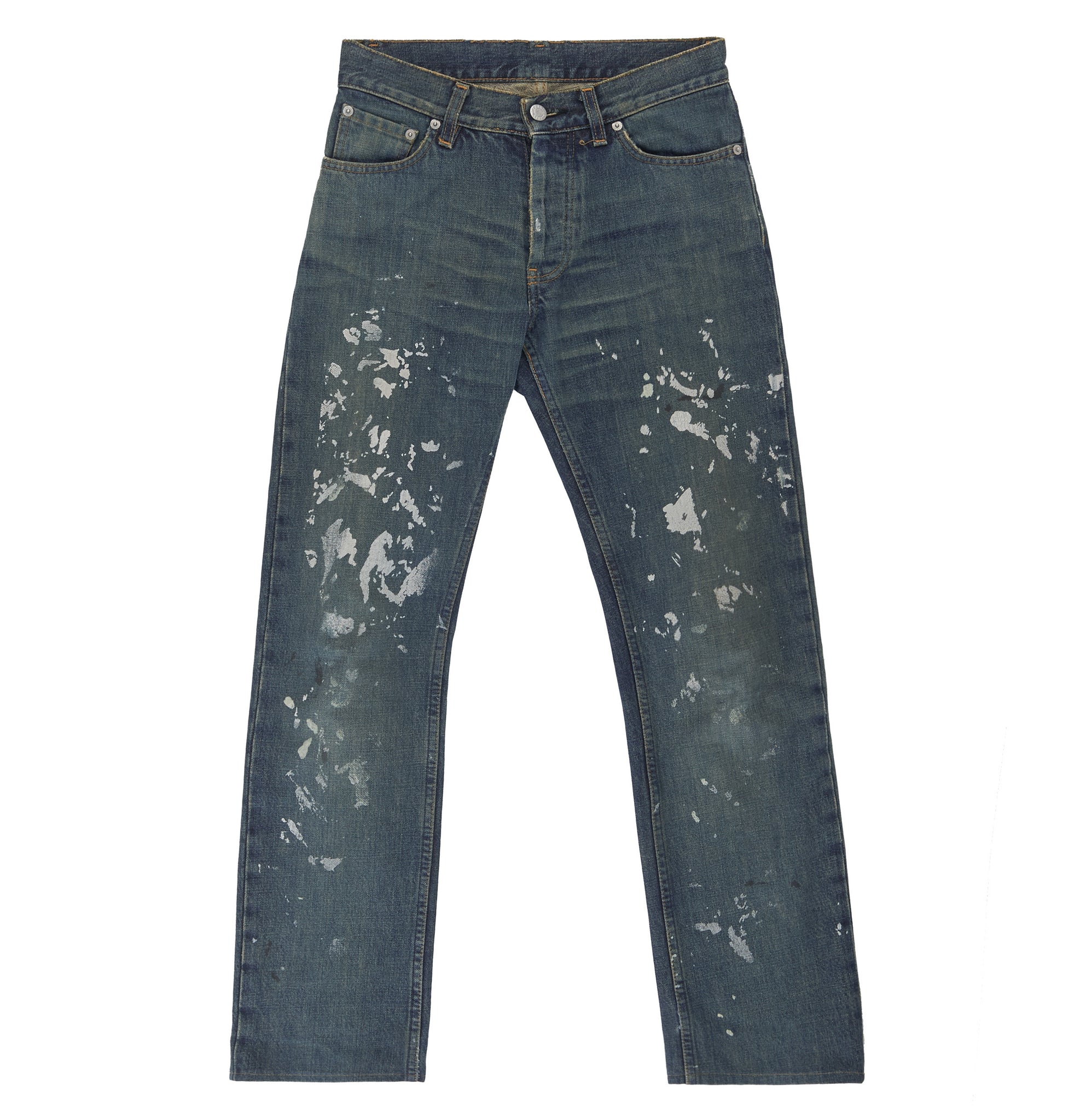 Helmut Lang 1998 Vintage Sanded Broken Denim Painter Jeans – ENDYMA