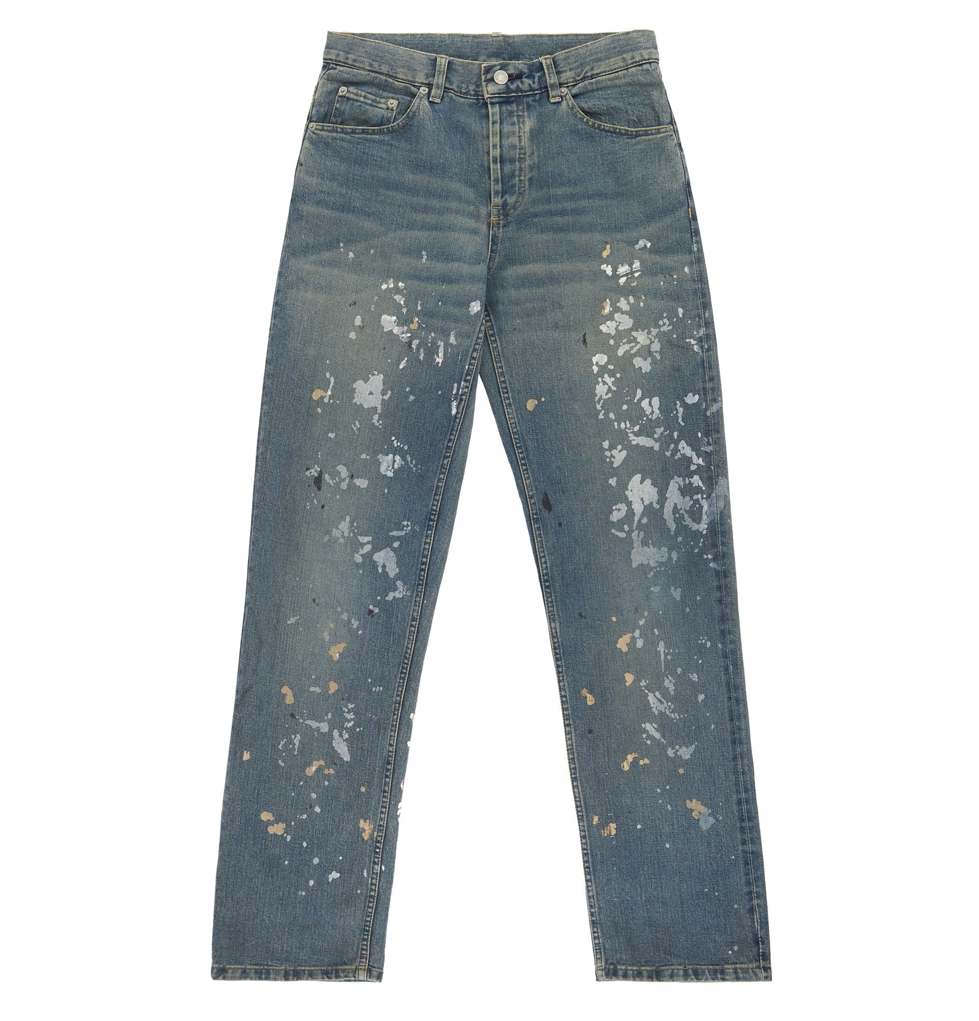 Helmut Lang 1998 Vintage Sanded Denim Painter Jeans (Stained Wash) – ENDYMA