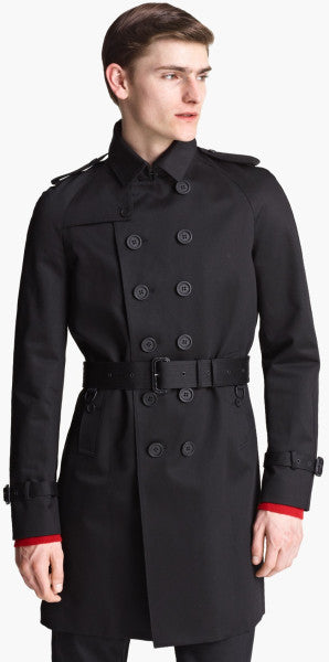 th Creed sokker Burberry Prorsum 2013 Structured Cotton Trench Coat with Studded Leather  Collar – ENDYMA