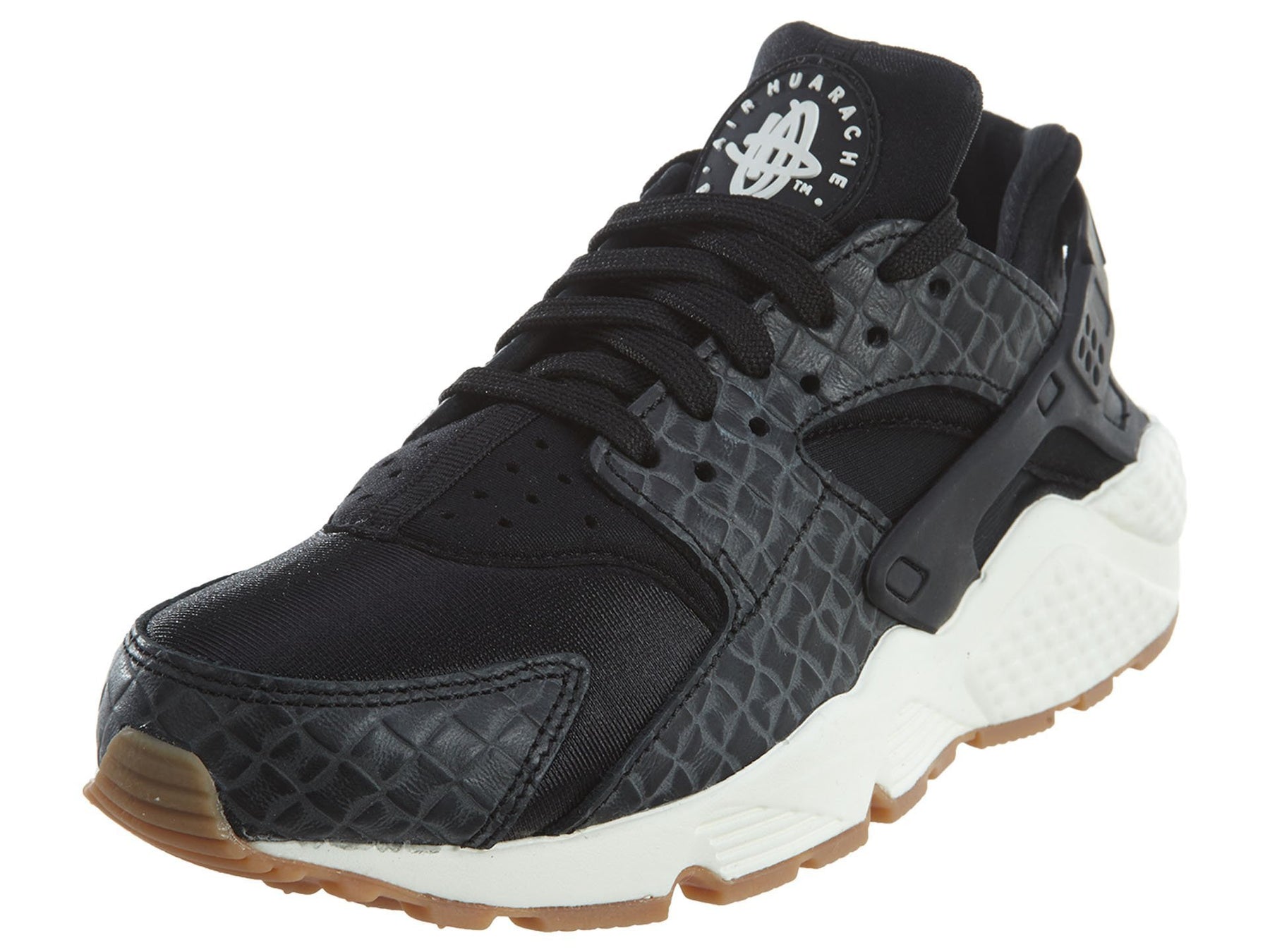 huarache snakeskin black