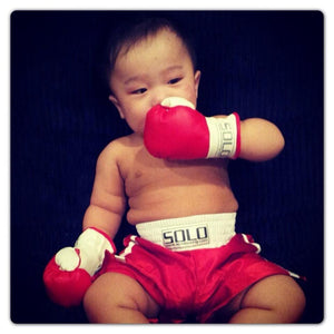 personalised baby boxing robe