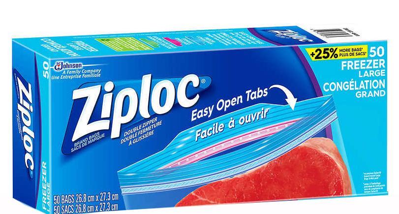 Ziploc Big Bag Double Zipper, 3 Jumbo Big Bags