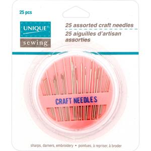Unique Handsewing Needles 25 Assorted Sizes In Plastic Case