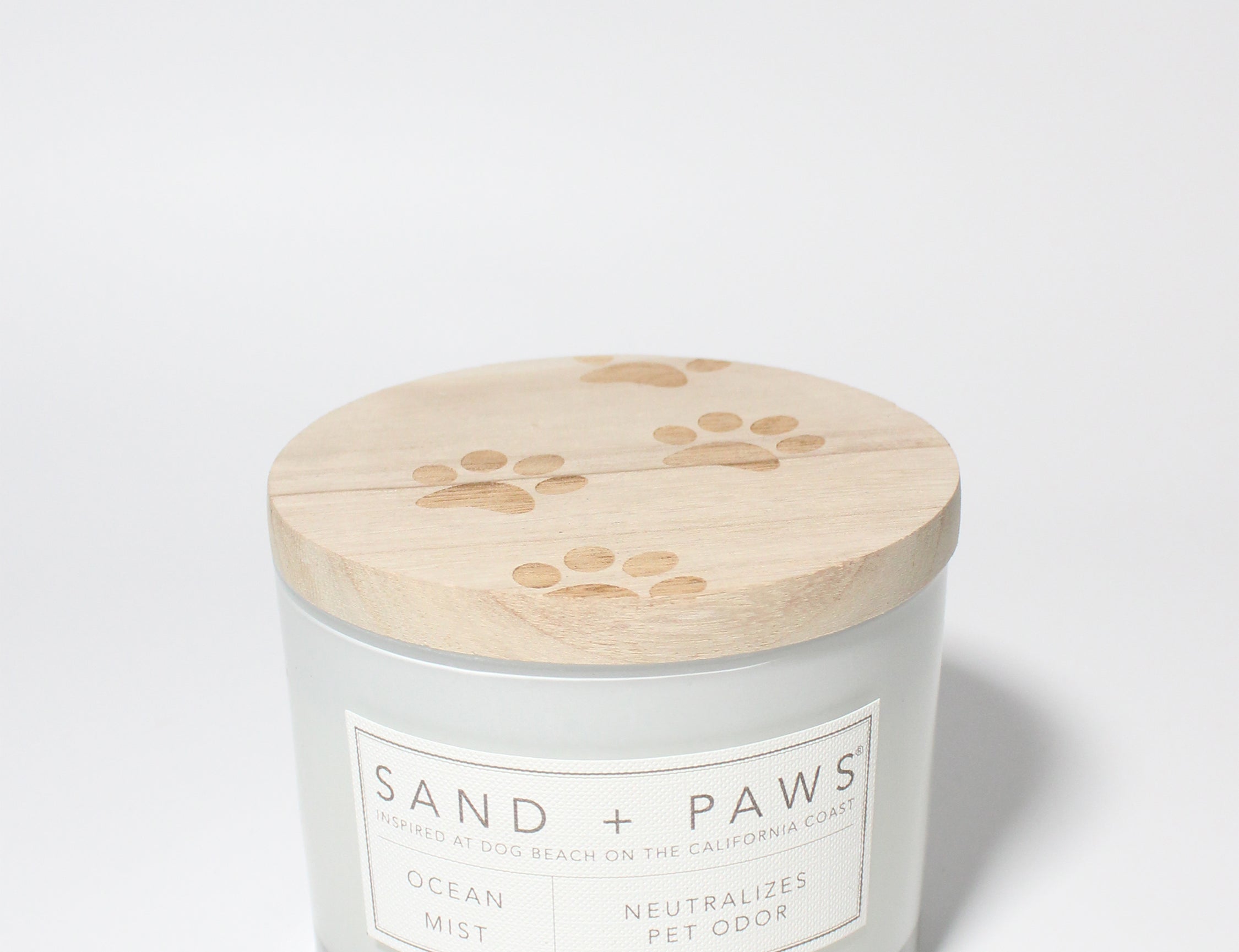  Sand + Paws Scented Candle - Ocean & Sea Salt –Luxurious Air  Freshening Jar Candles Neutralize pet Odors and Enhance Home décor – 100%  Cotton Lead-Free Wicks - 12 oz : Pet Supplies