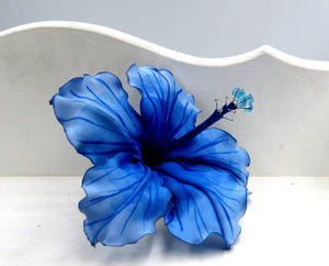 Tocado Hibisco celeste - azul – ninidelrio